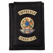 Carteira para Imprensa Jornalista com brasão da República