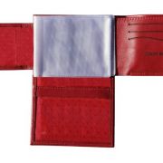 Carteira  funcional em couro com 2 brasões da república