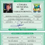 Identidade funcional para Câmara de Vereadores.