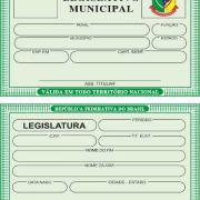 Identidade funcional para Câmara de Vereadores.